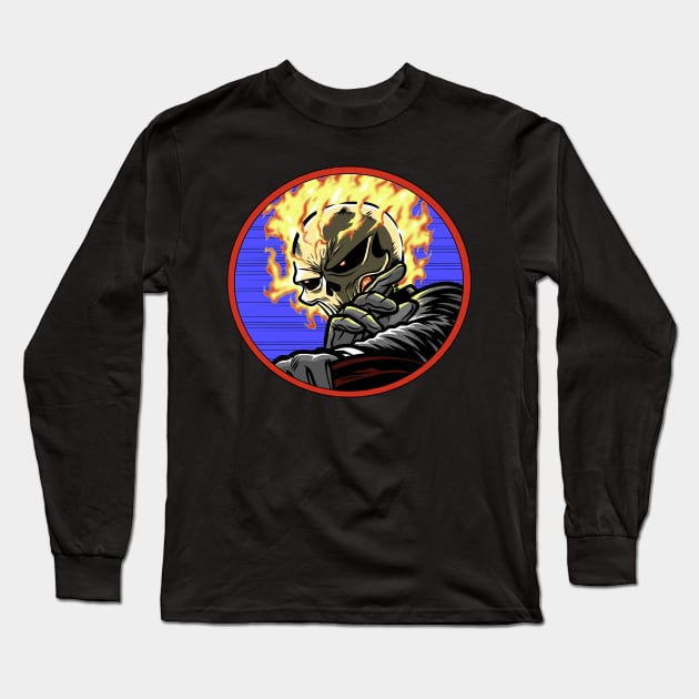 Vengeful Racer Long Sleeve T-Shirt by Eman